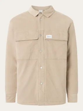 Corduroy overshirt - Light feather gray