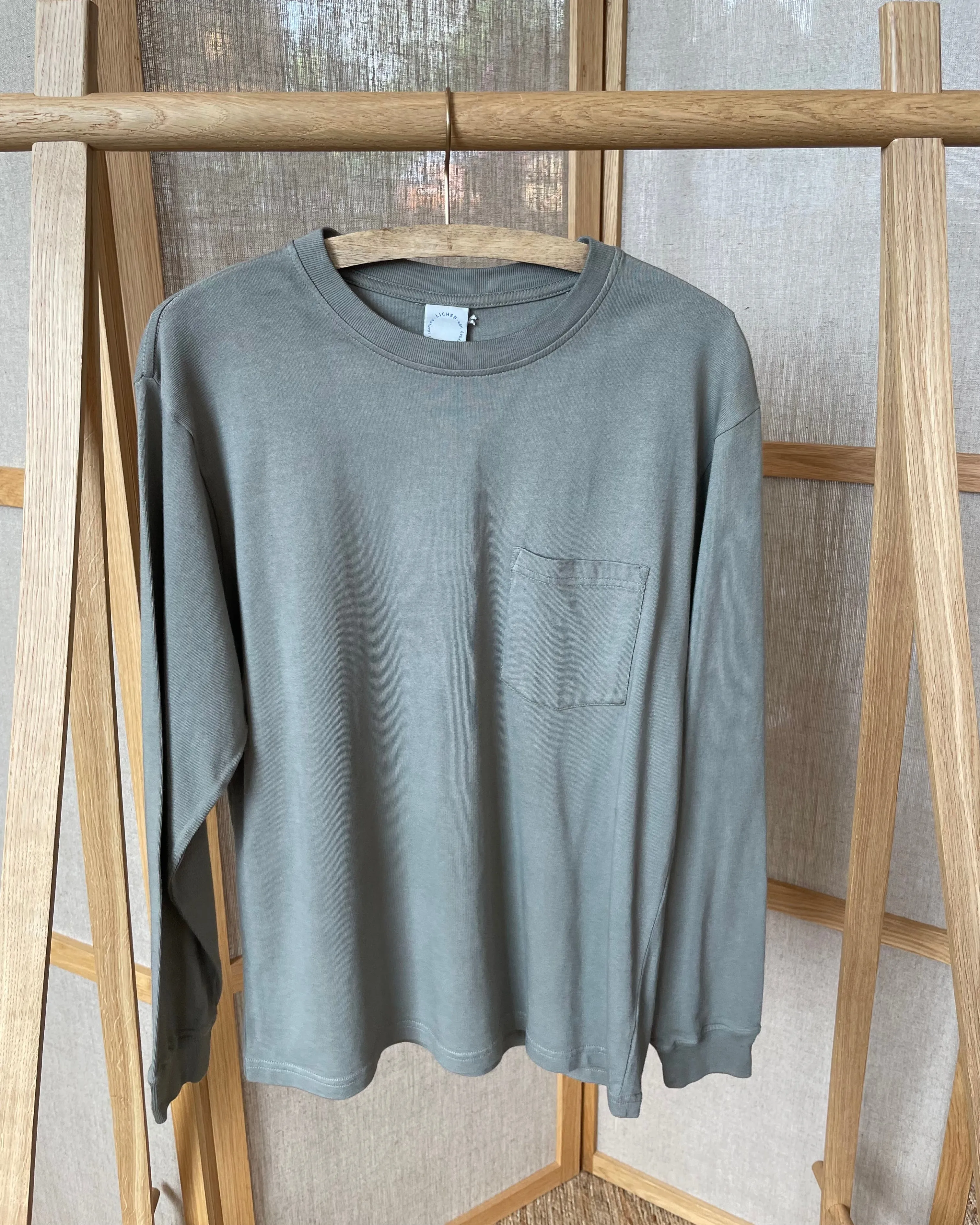 Cotton Long-sleeve T-Shirt | Myrobalan & Iron Hand-dyed