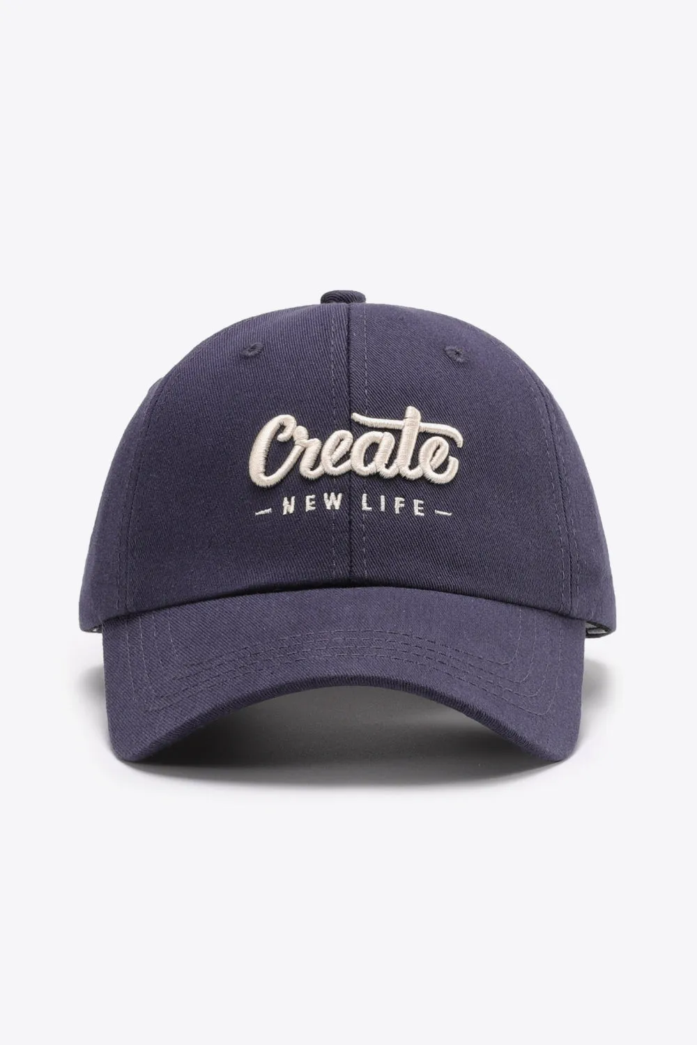 CREATE NEW LIFE Adjustable Cotton Baseball Cap