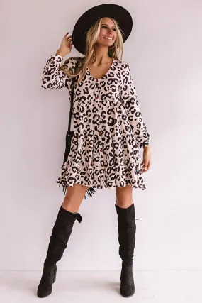 Cute And Cordial Leopard Babydoll Dress