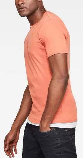 DAZZLE EXCLUSIVE G-STAR BASIC SLIM TEE (LANGOUSTINO PINK)