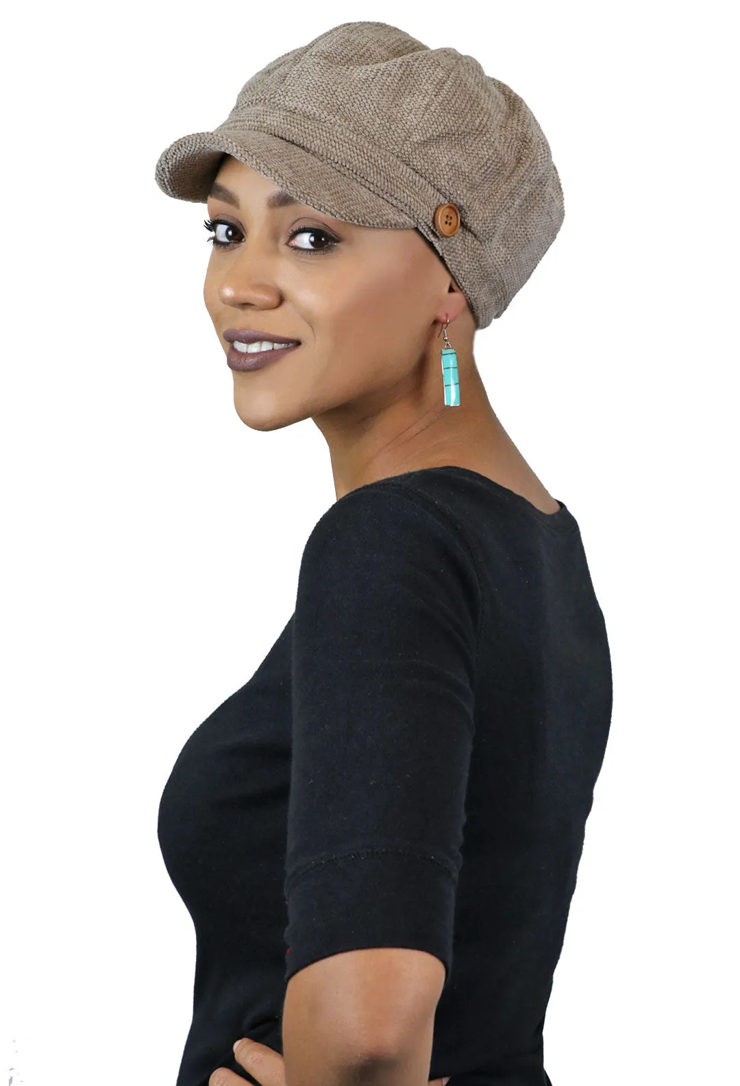 Dublin Chenille Newsboy Cabbie Cap for Women