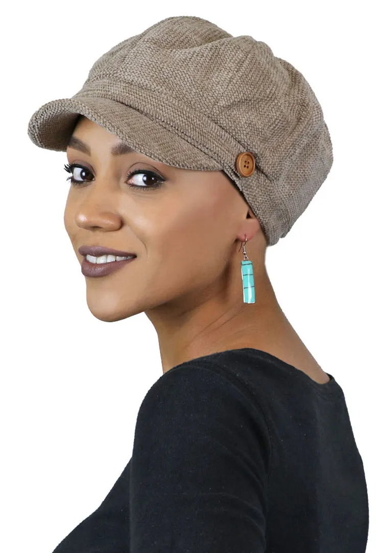 Dublin Chenille Newsboy Cabbie Cap for Women