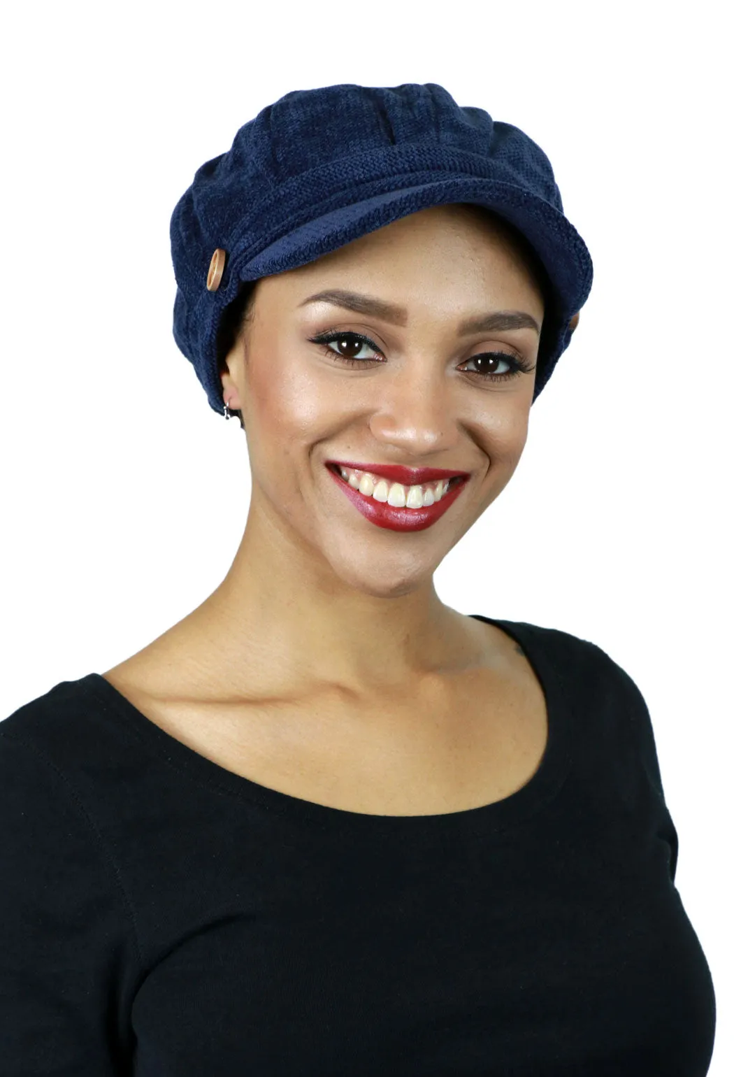 Dublin Chenille Newsboy Cabbie Cap for Women