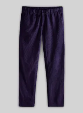 Easy Pants Purple Corduroy