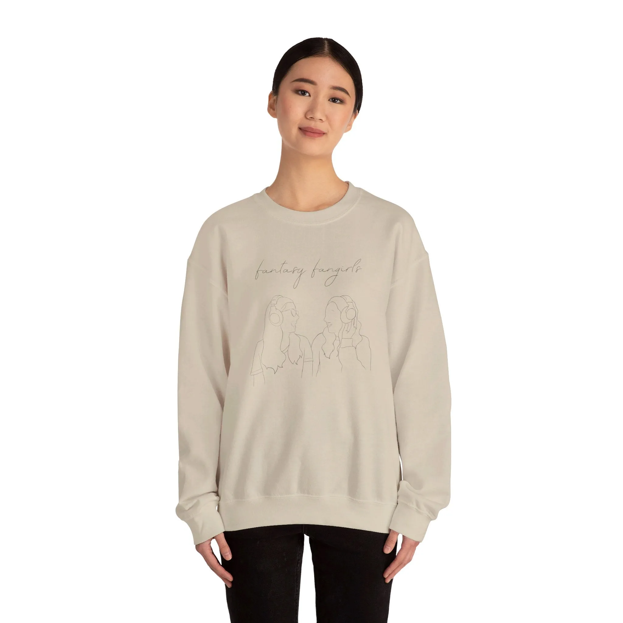 Fantasy Fangirls Minimalist Unisex Crewneck Sweatshirt