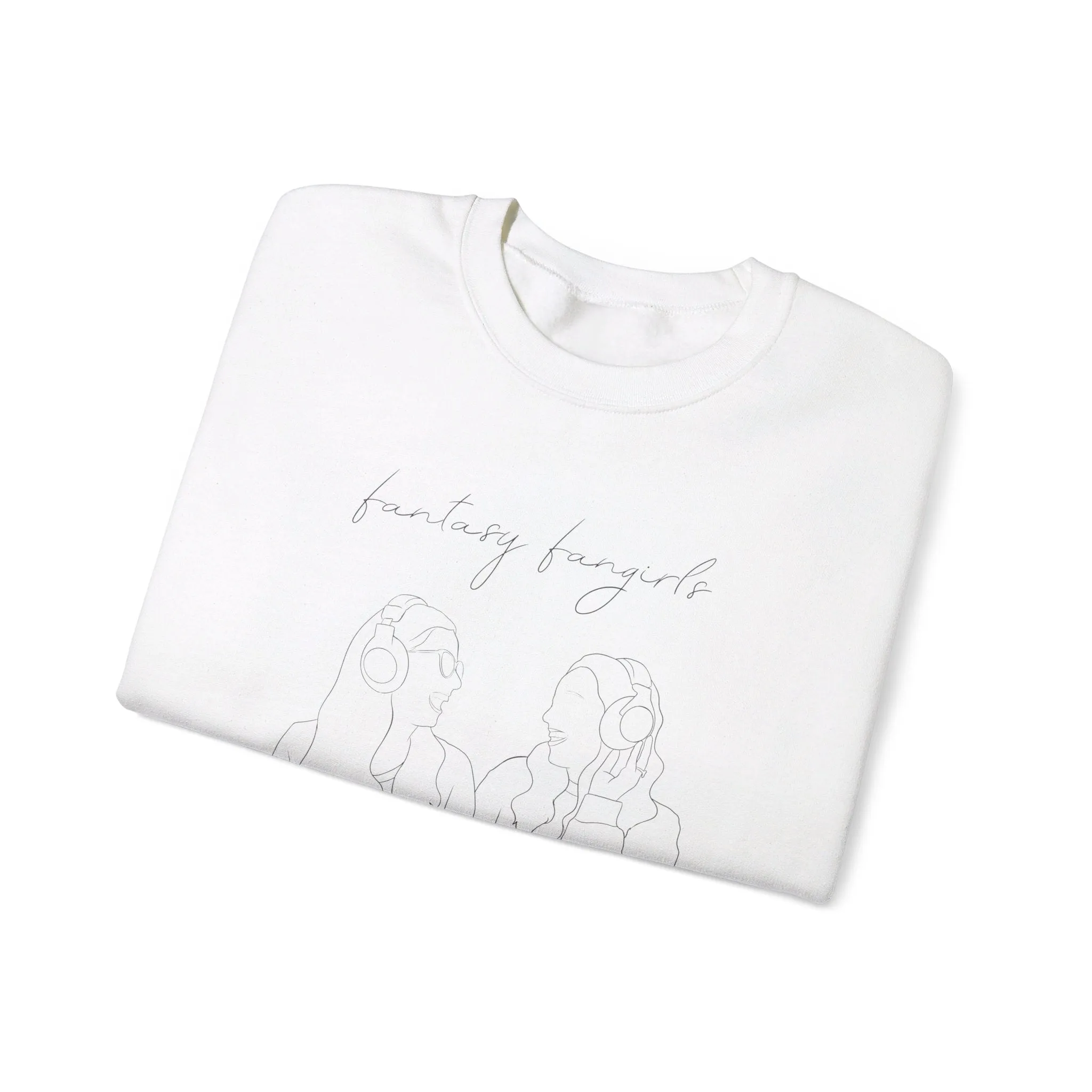 Fantasy Fangirls Minimalist Unisex Crewneck Sweatshirt