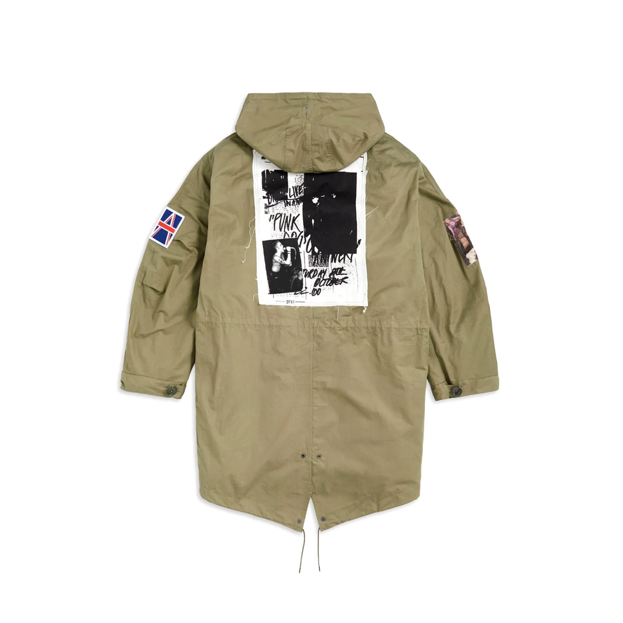 Fred Perry x Raf Simons Detachable Liner Parka Olive