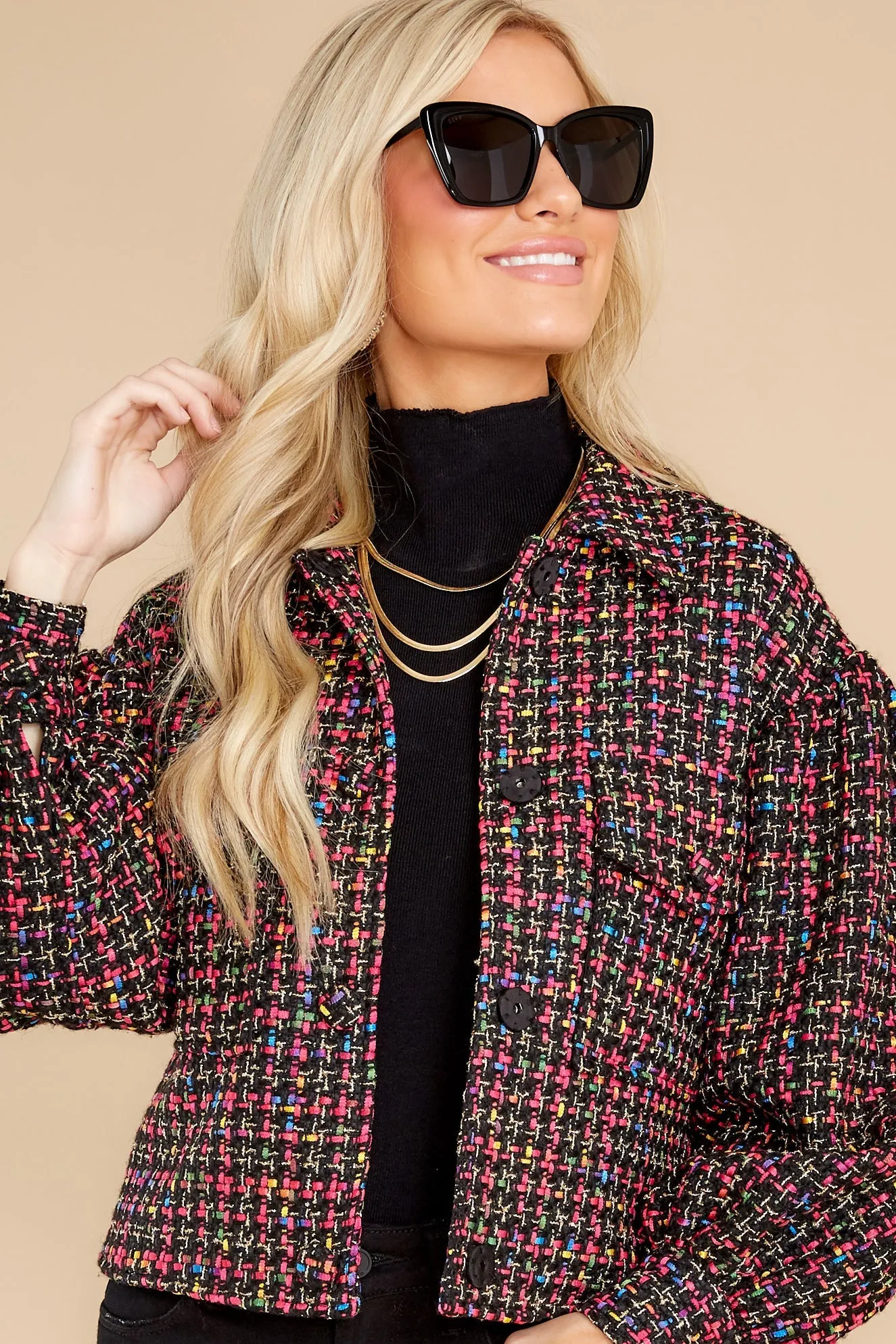 Gemma Rainbow Tweed Jacket