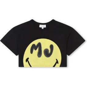 Girls Black Marc Jacobs X Smileyworld T-Shirt