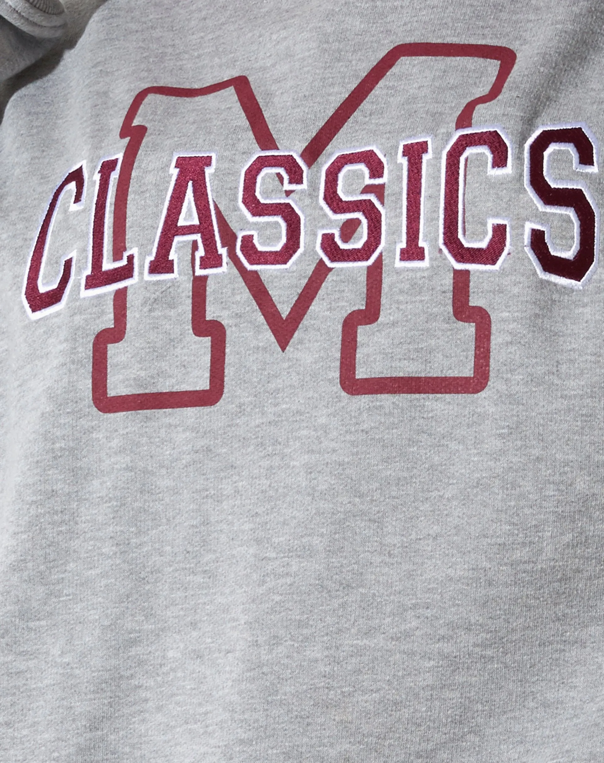 Glan Sweatshirt in Grey Marl with 'M Classics' Embro