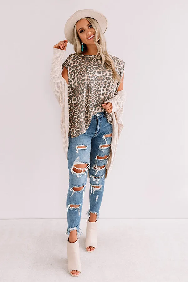 Grabbing Lattes Leopard Tee