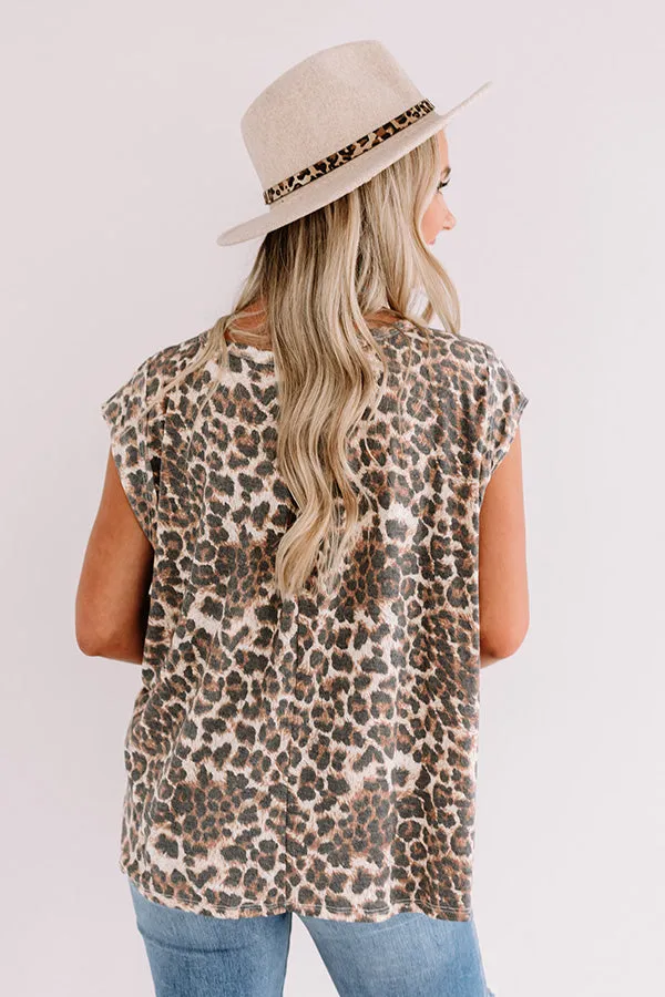 Grabbing Lattes Leopard Tee