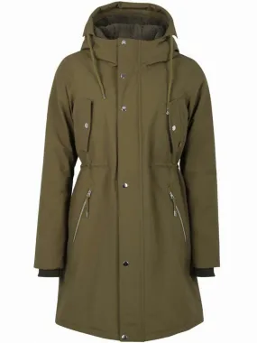 Groene lange winterjas | Danefae beate winter parka olive