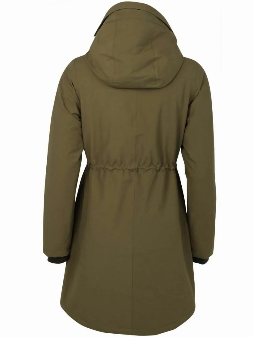 Groene lange winterjas | Danefae beate winter parka olive