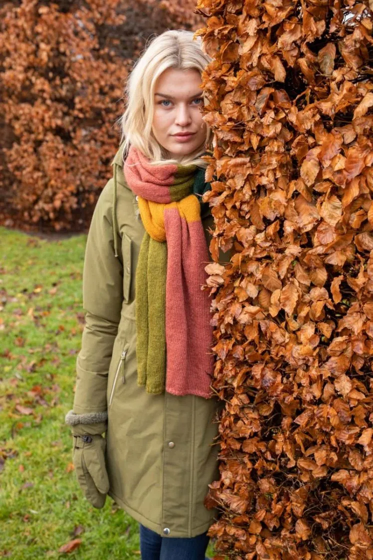 Groene lange winterjas | Danefae beate winter parka olive