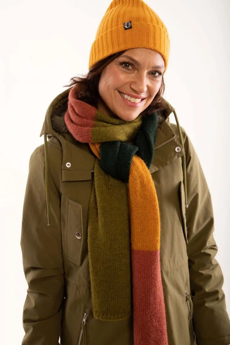 Groene lange winterjas | Danefae beate winter parka olive