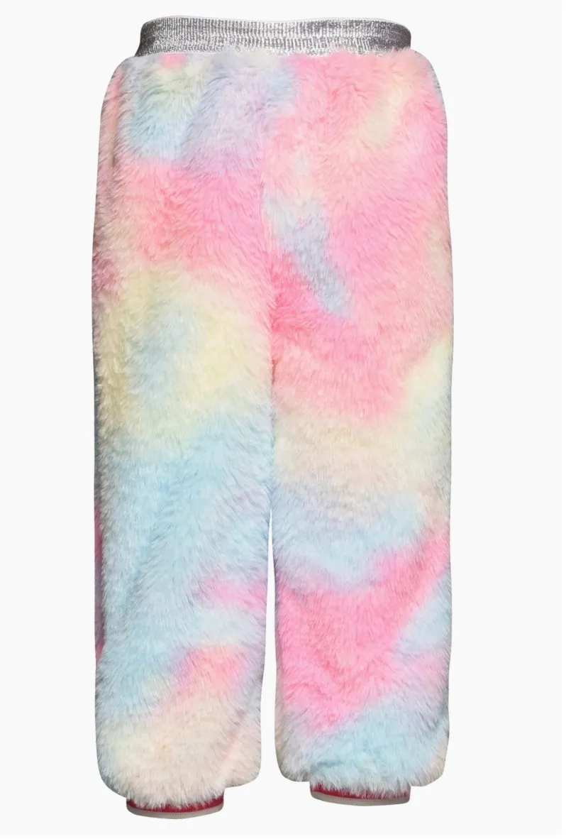 Hannah Banana Girls Tie Dye LOVE Fuzzy L/S Sweater and Jogger Set