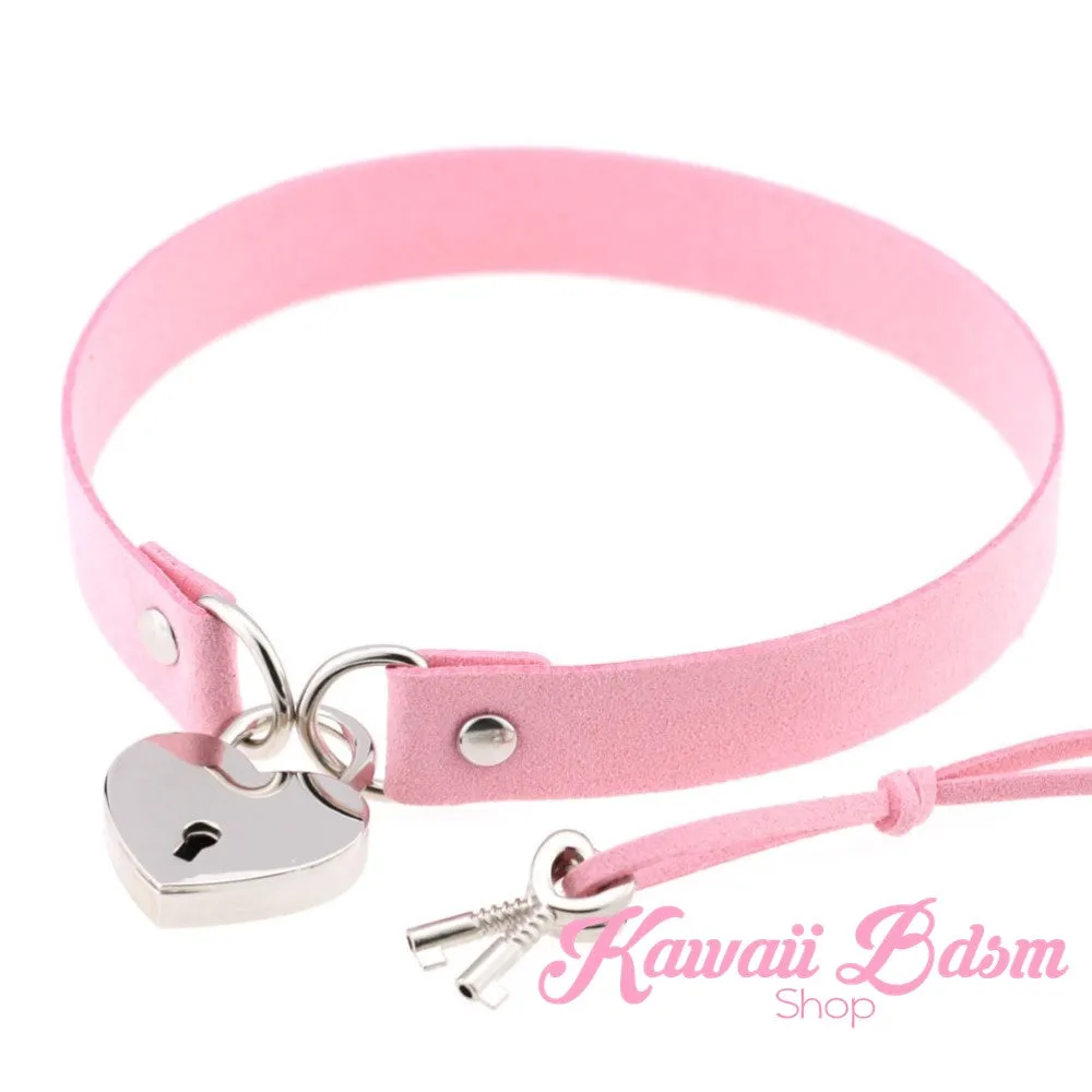 Heart Padlock Day collar