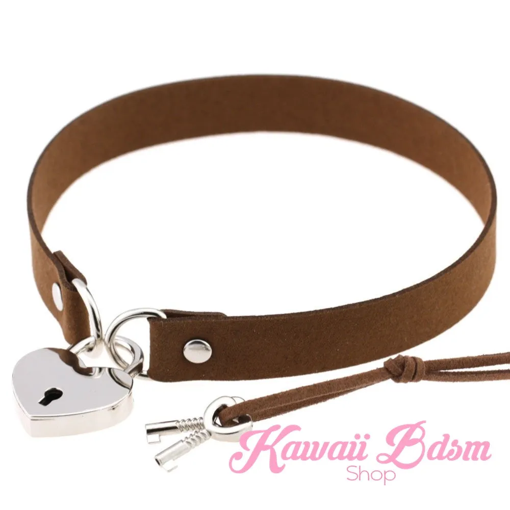 Heart Padlock Day collar