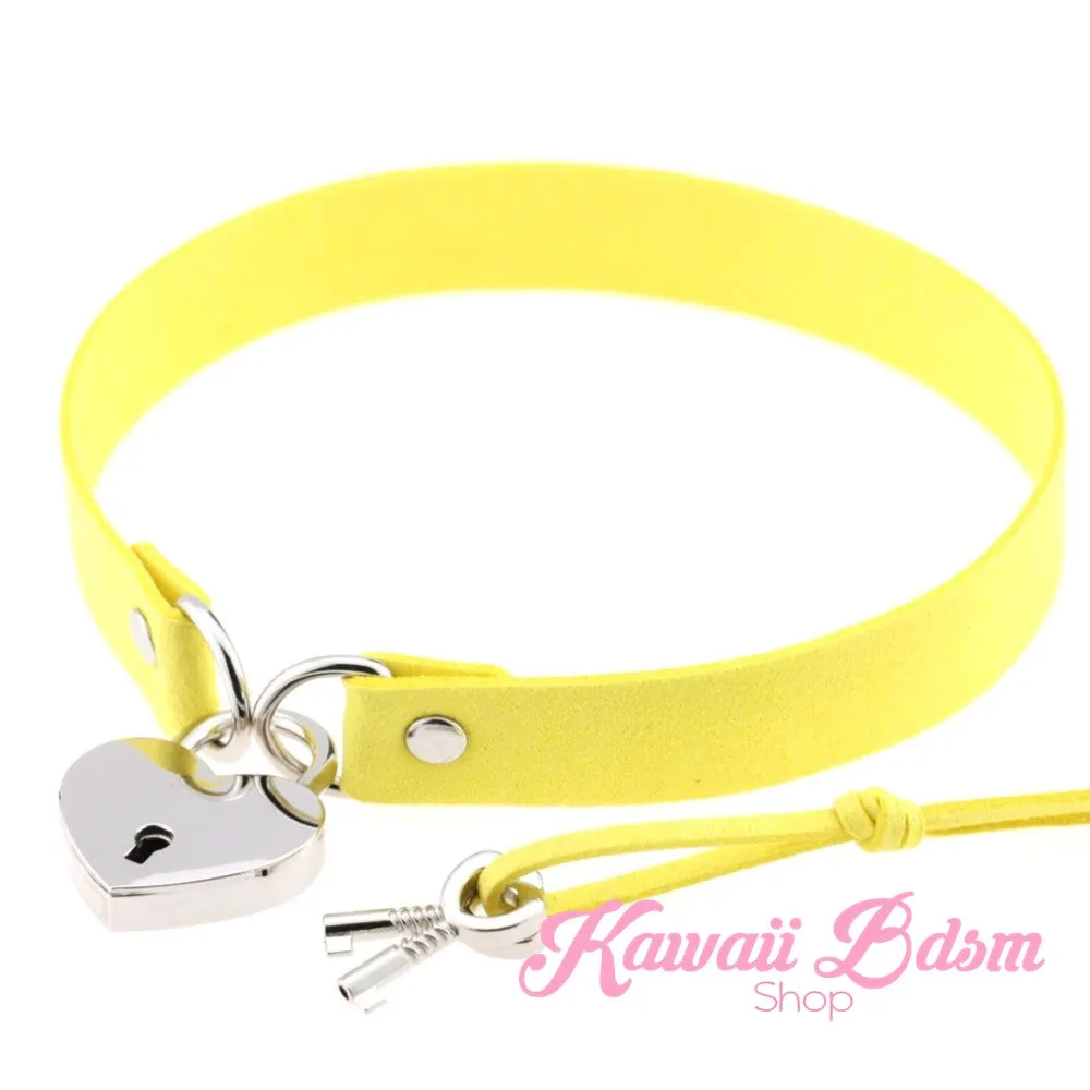 Heart Padlock Day collar