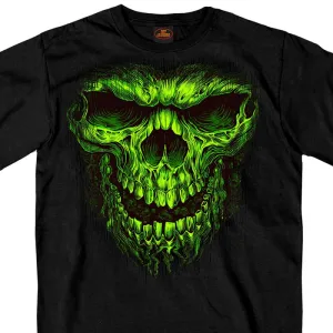 Hot Leathers GMS1476 Men's Shredder Skull Black T-Shirt