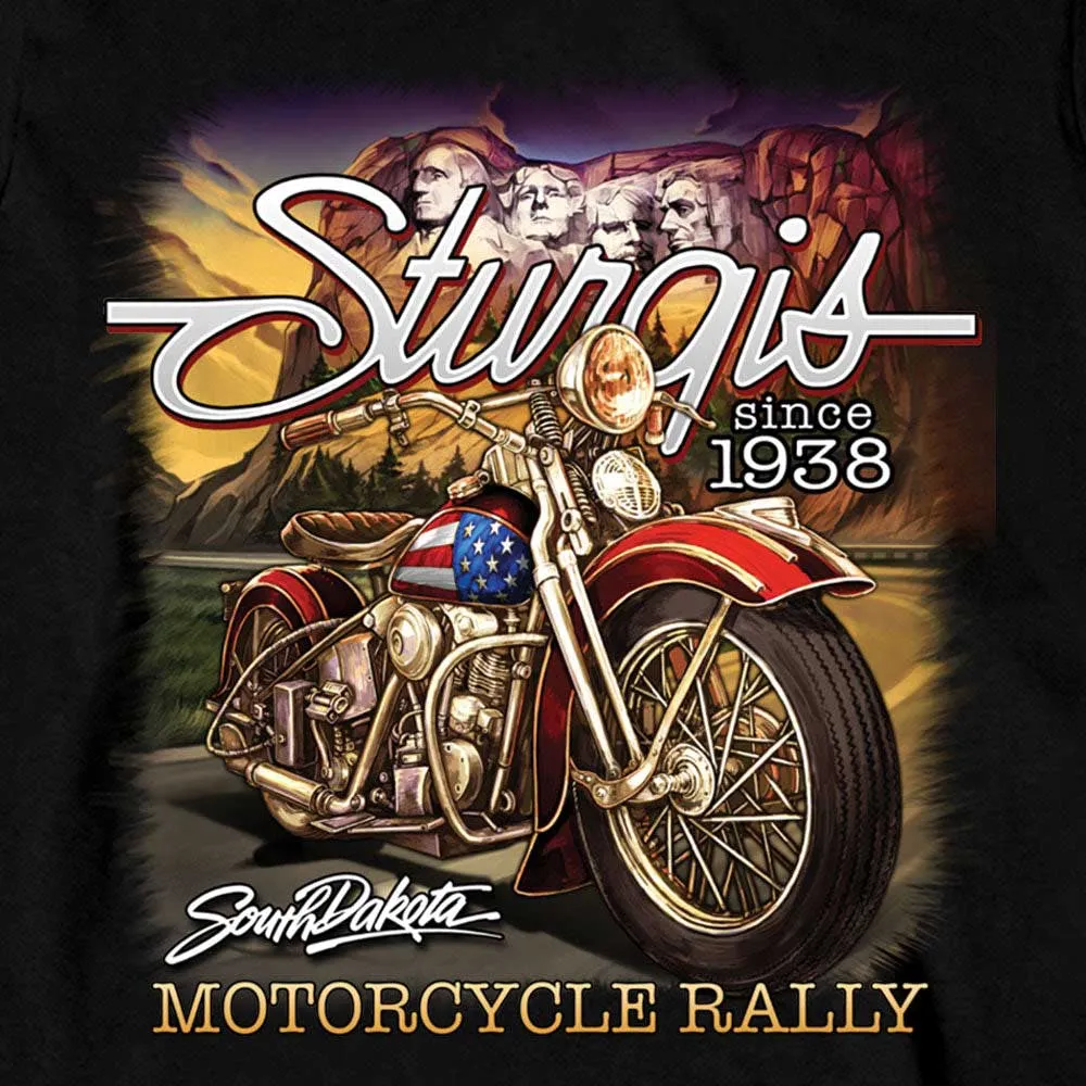 Hot Leathers SPB2094 Men's Black 2023 Sturgis Rally Rushmore Long Sleeve Shirt