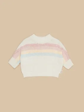 Huxbaby Rainbow Stripe Knit Jumper