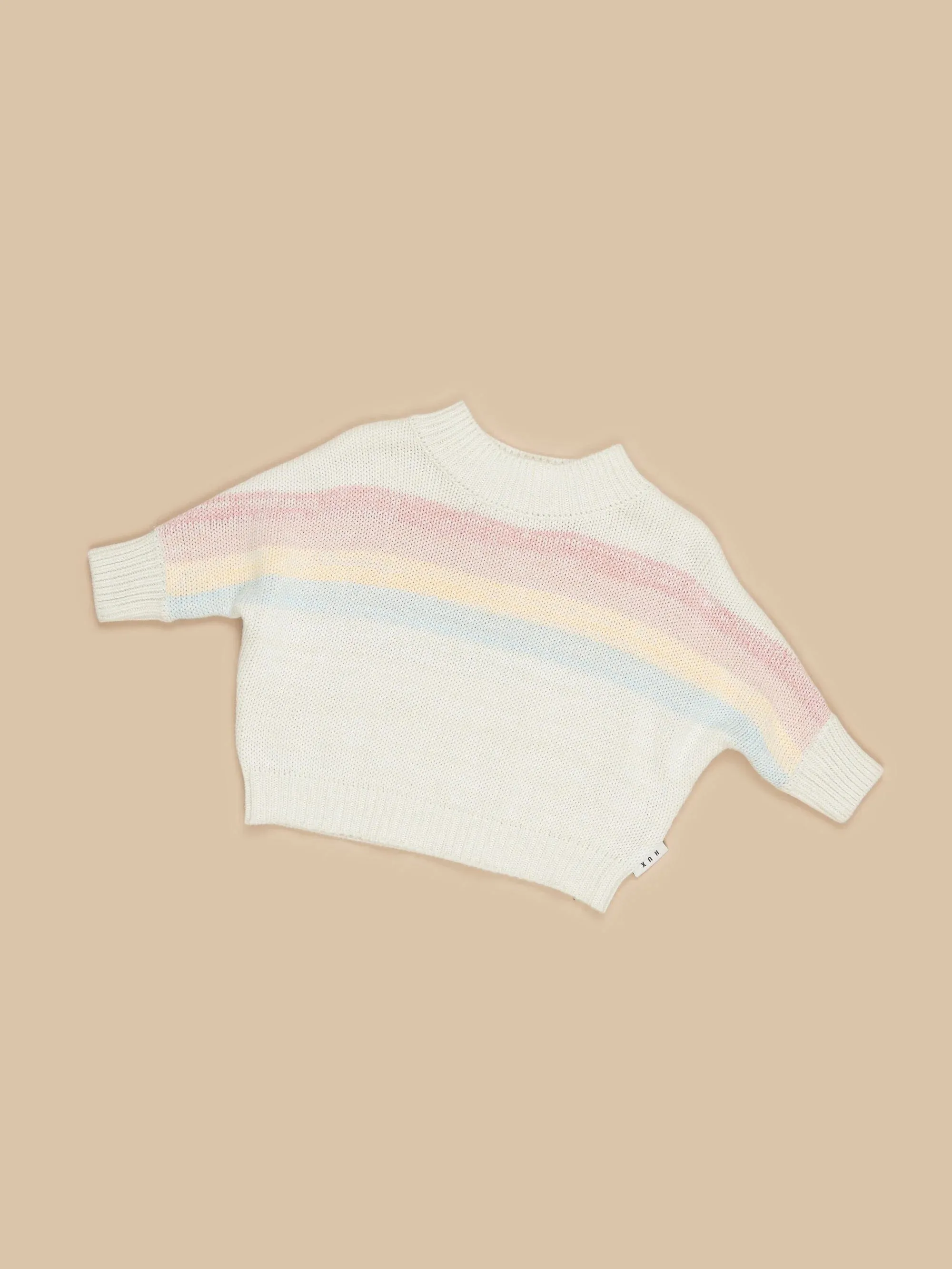 Huxbaby Rainbow Stripe Knit Jumper