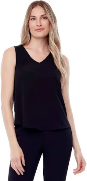 ILTM Black Silky Sleeveless Top