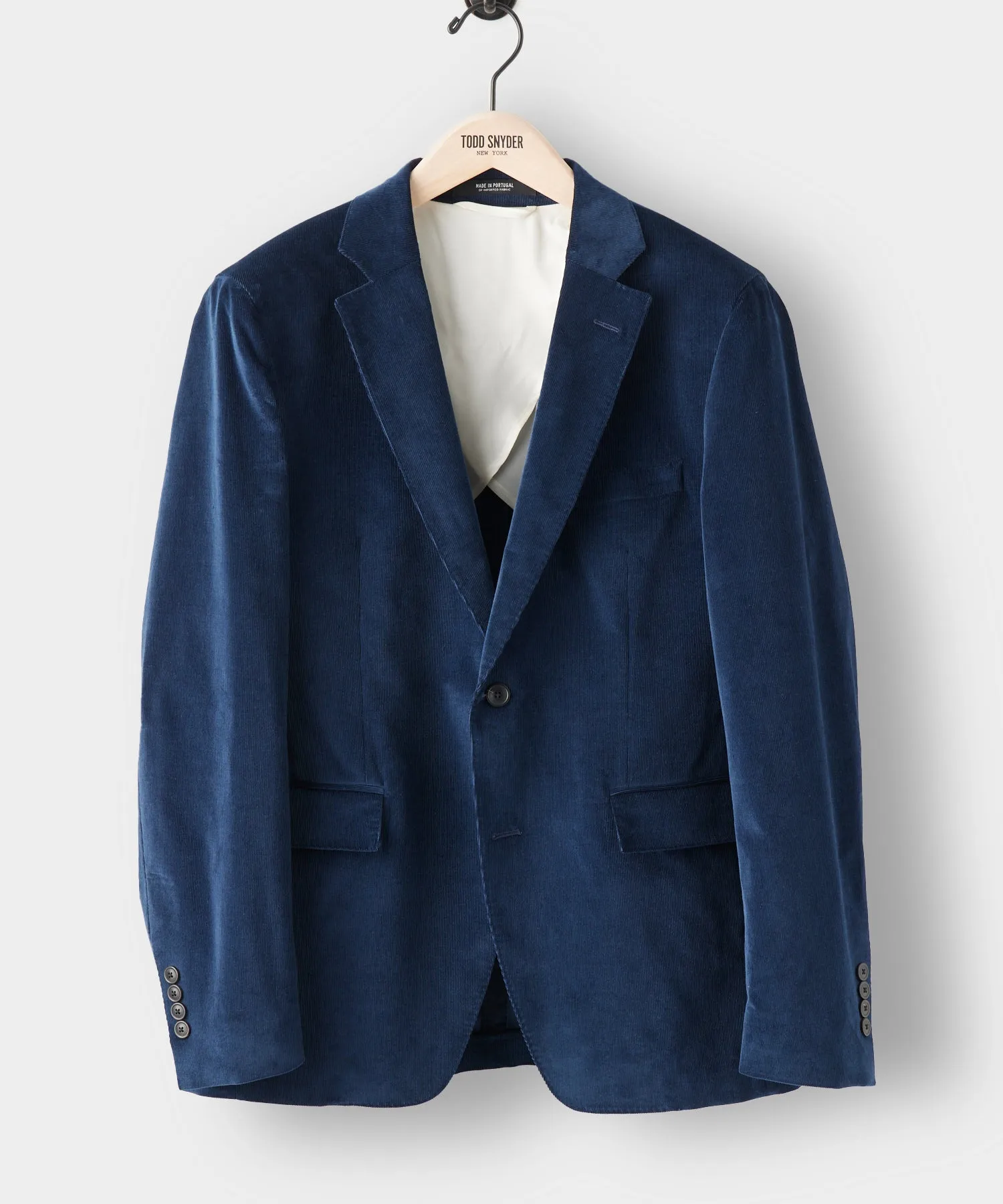 Italian Corduroy Sutton Jacket in Navy