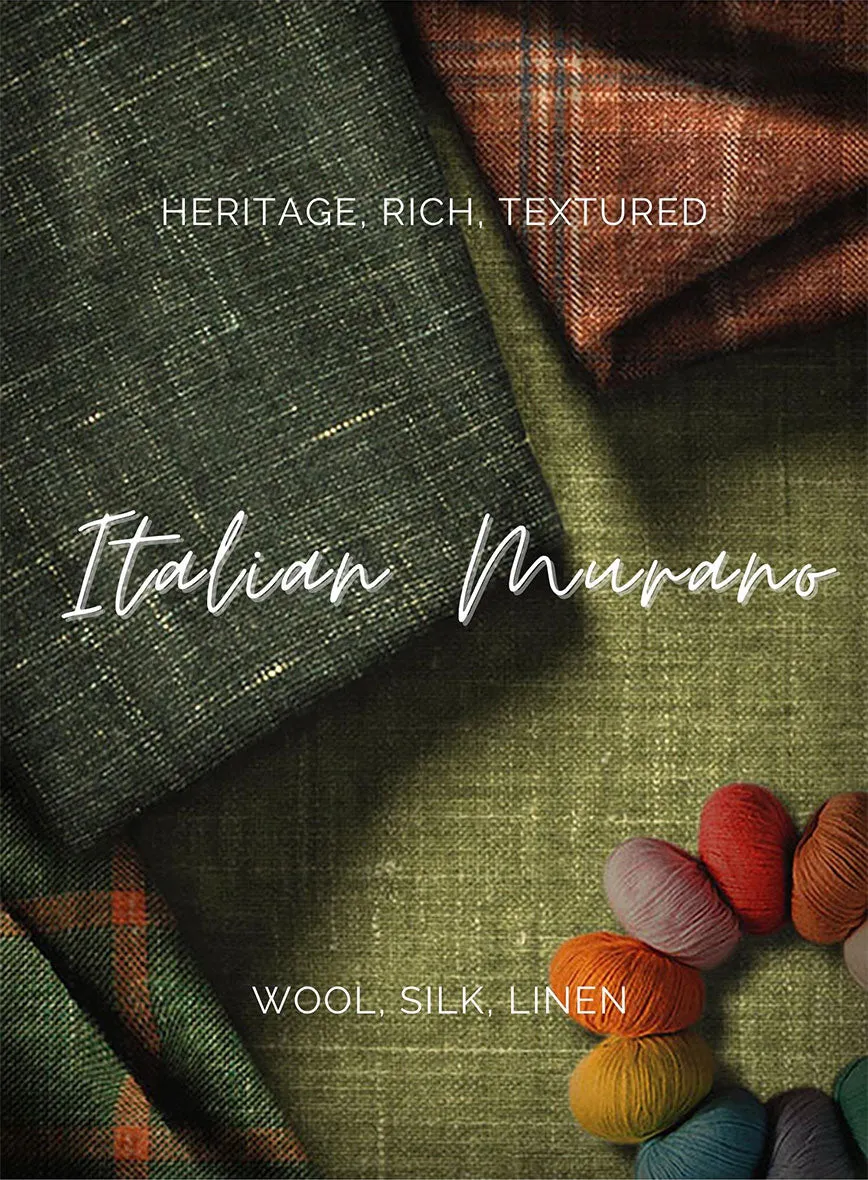 Italian Murano Wool Linen Pants