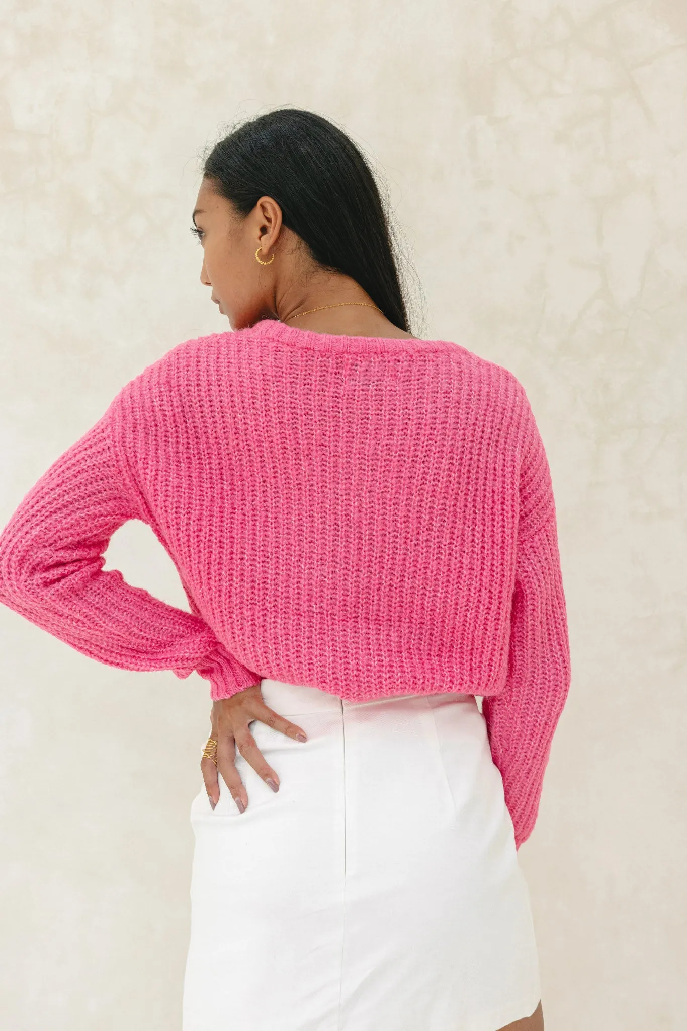 Jenni Pink Knit Sweater