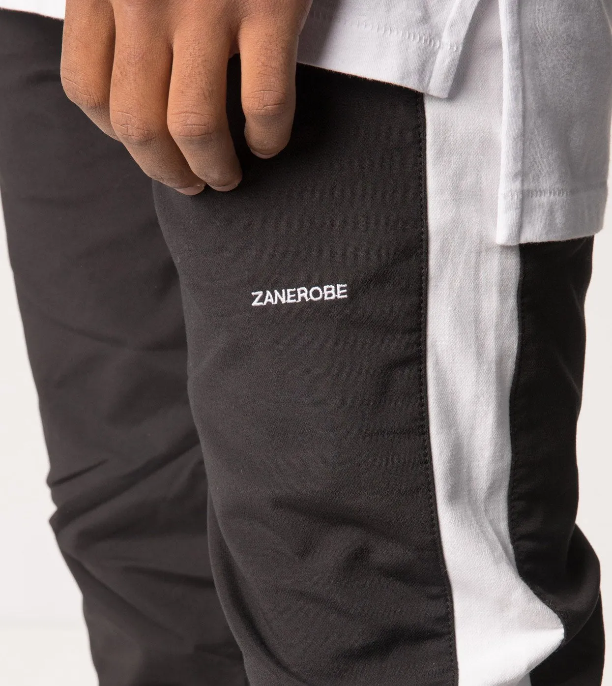 Jumpshot Track Pant Black/White