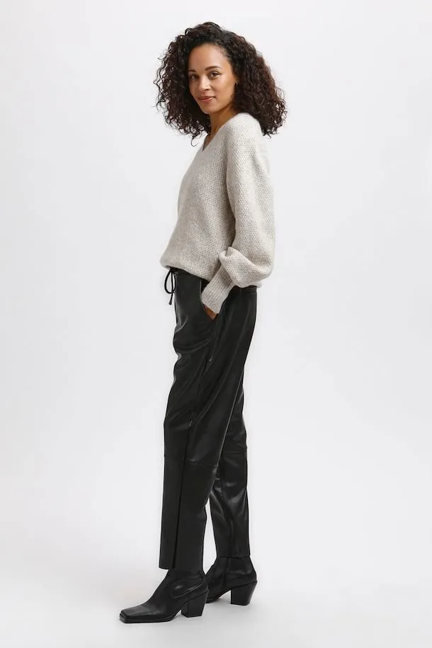 Kaffe Villa Pants 7/8 in Black Deep