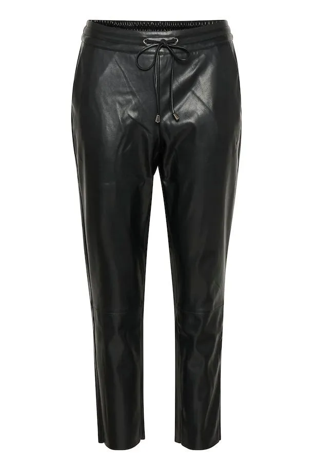 Kaffe Villa Pants 7/8 in Black Deep