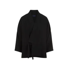 KENZO Elegant Black Kimono Jacket