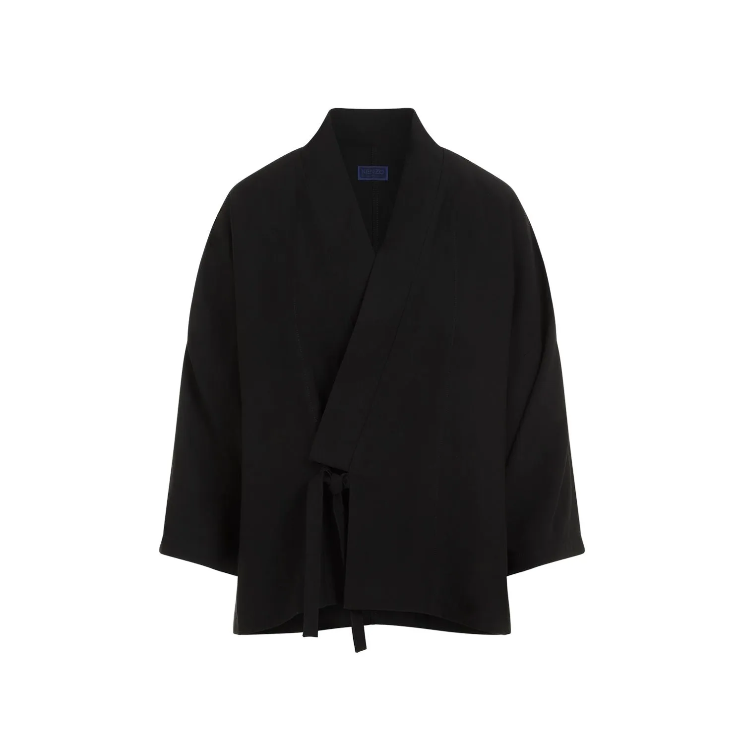 KENZO Elegant Black Kimono Jacket