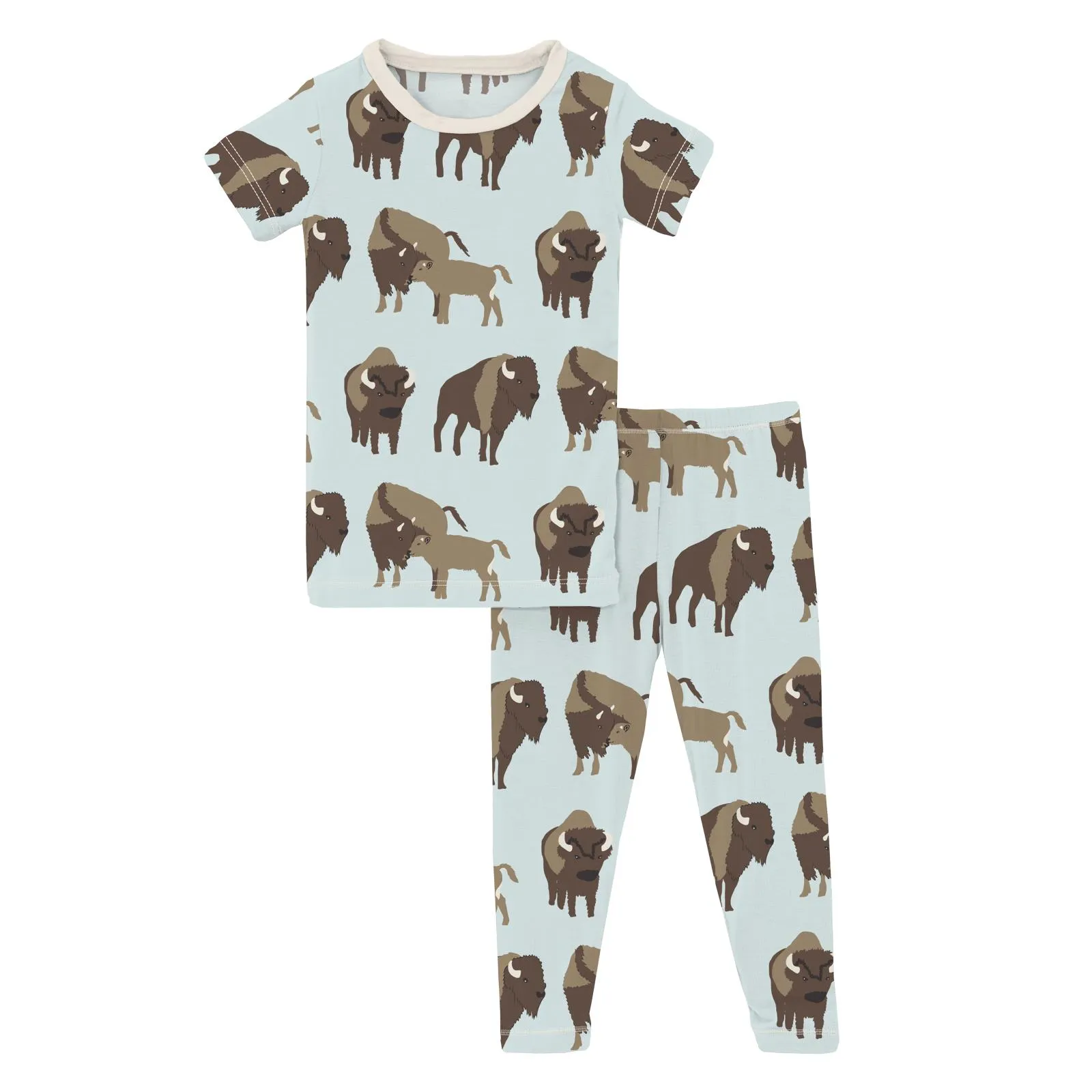 KicKee Pants Fresh Air Bison S/S Pajama Set