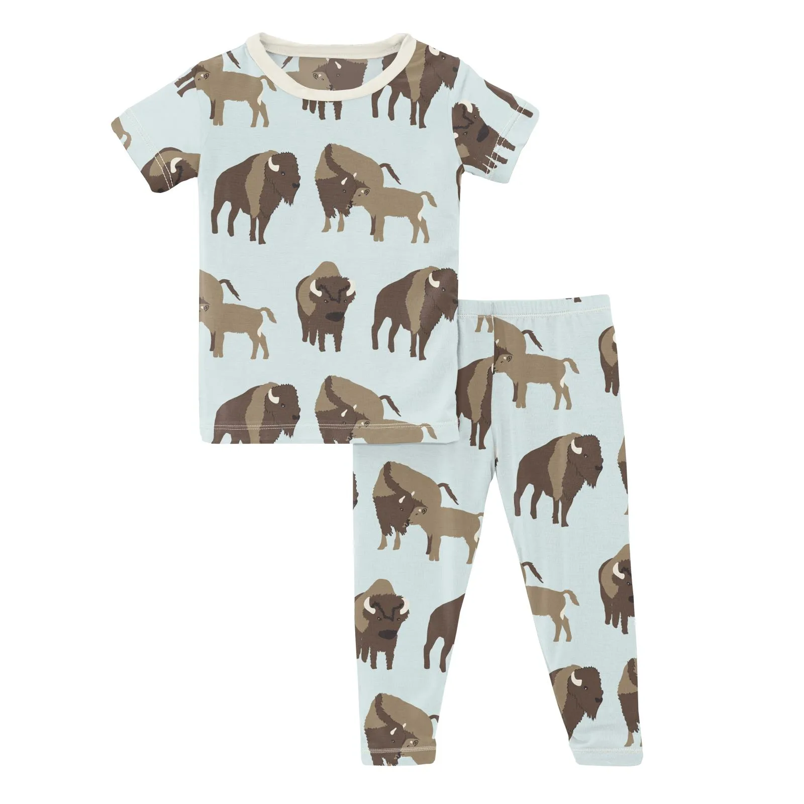 KicKee Pants Fresh Air Bison S/S Pajama Set