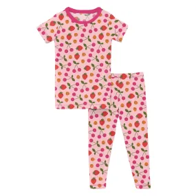 KicKee Pants Lotus Berries S/S Pajama Set w/Pants