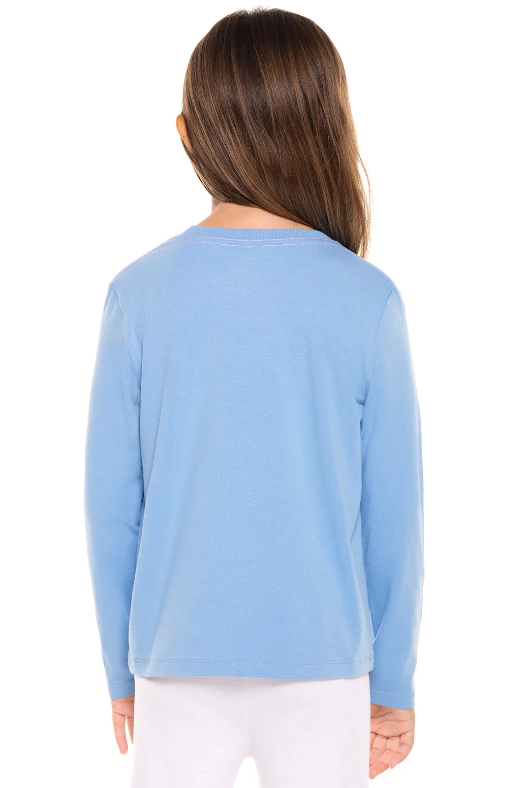 Kid's Coco Plum Everyday Long Sleeve Graphic T-Shirt  |  Clear Sky Blue