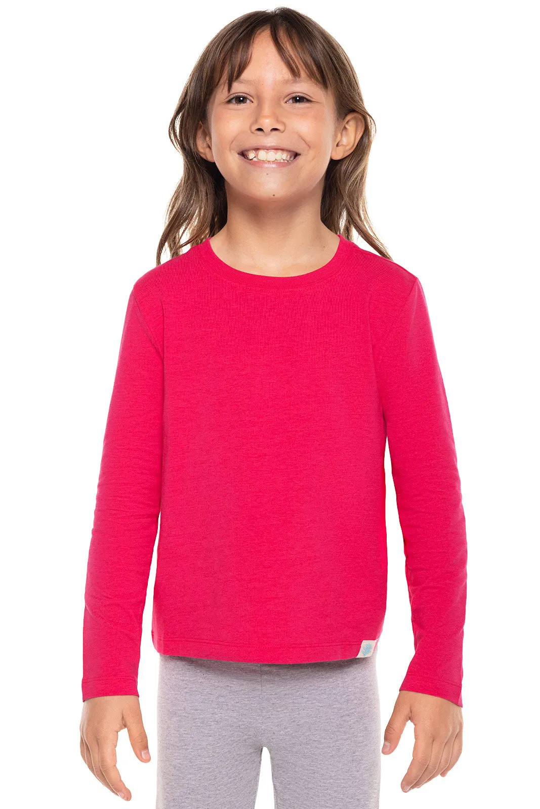 Kid's Coco Plum Everyday Long Sleeve T-Shirt  |  Magnolia Pink