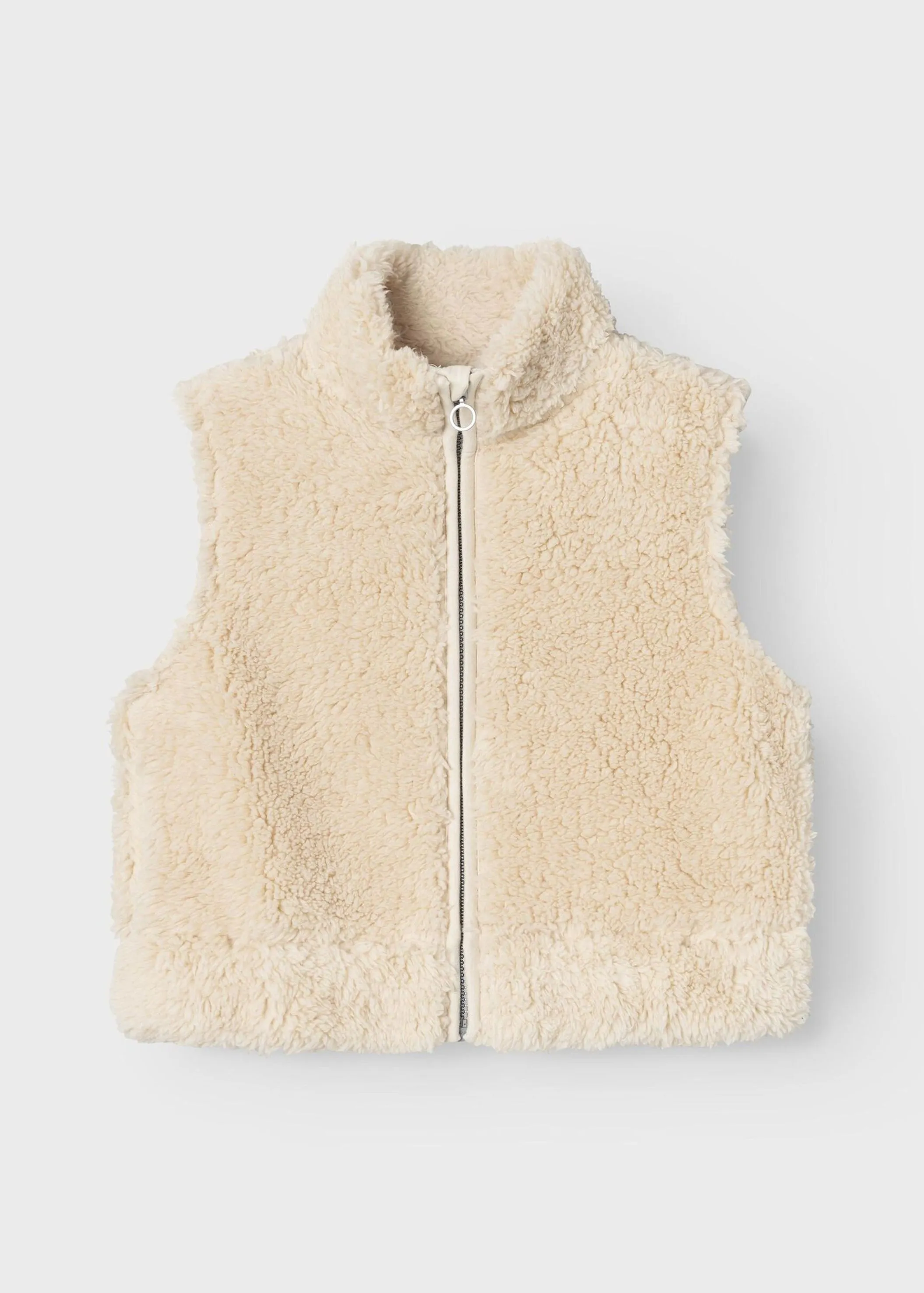 Kids Girl's Faux Fur Vest,Cream