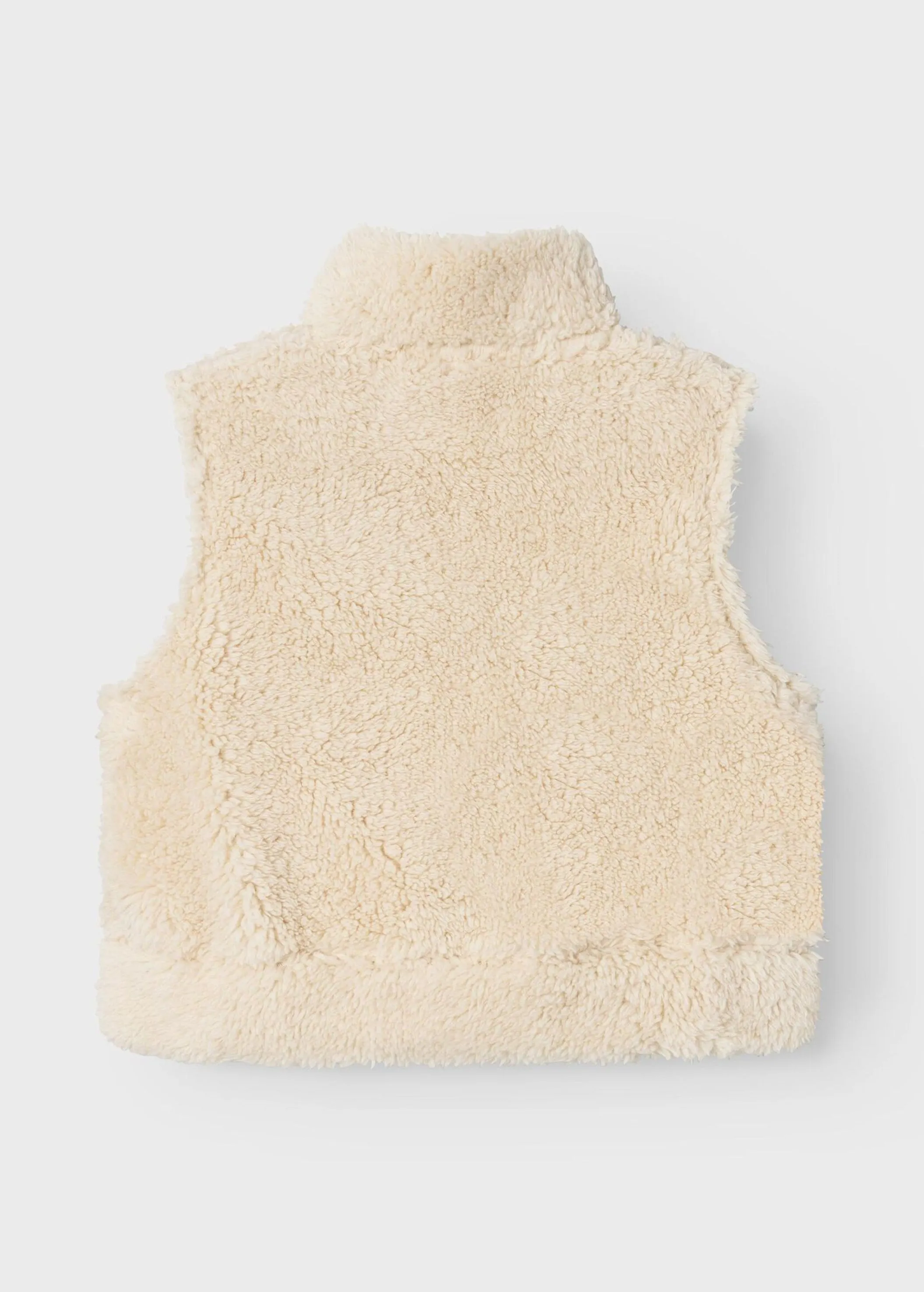 Kids Girl's Faux Fur Vest,Cream