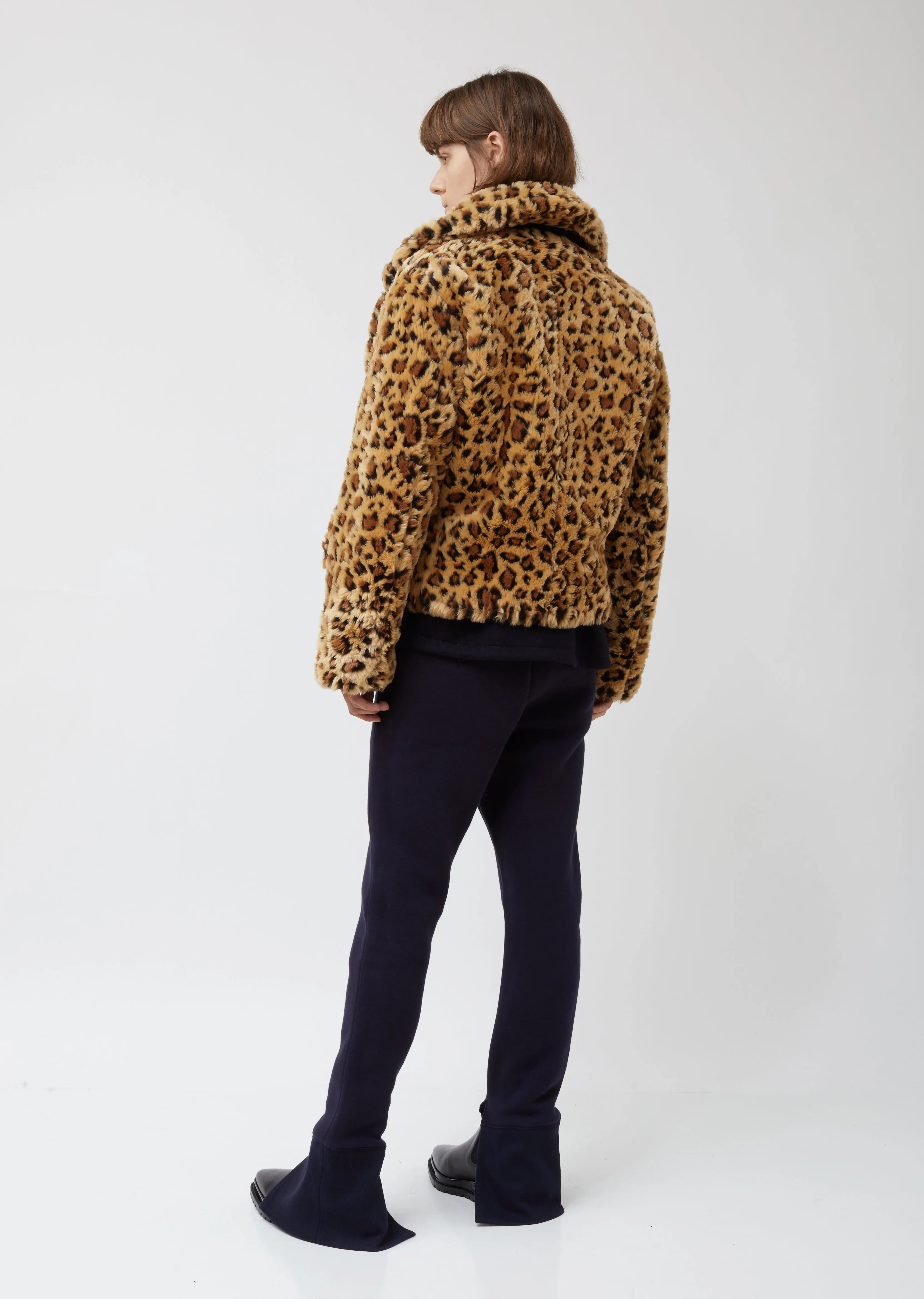 Leopard Faux Fur Jacket