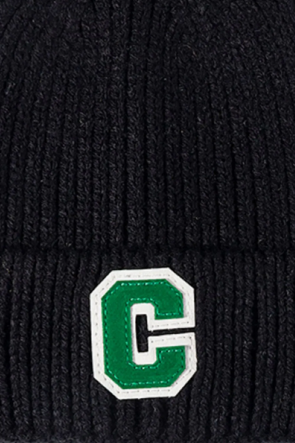 Letter C Patch Cuffed Beanie