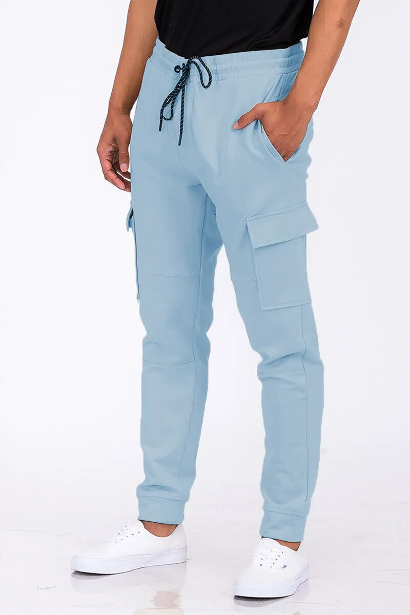 Light Blue Cargo Jogger Sweats