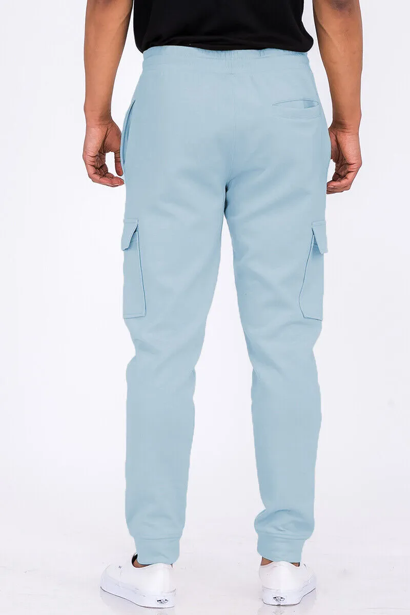 Light Blue Cargo Jogger Sweats