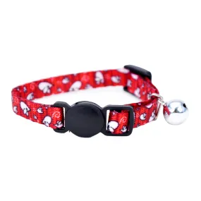 Li'l Pals 5/16" Adjustable Breakaway Kitten Collar - Red Mice